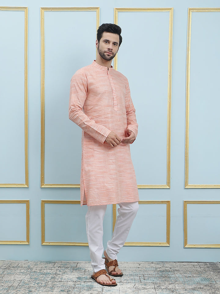 Solid Pure Cotton Straight Kurta with Pyjama