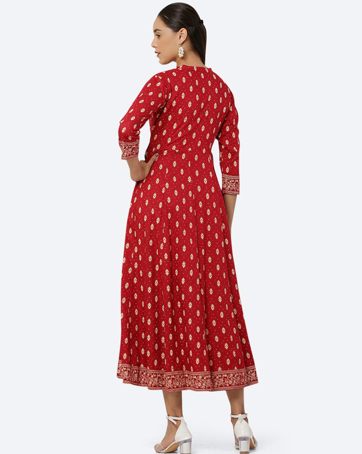 Printed Anarkali Kurta