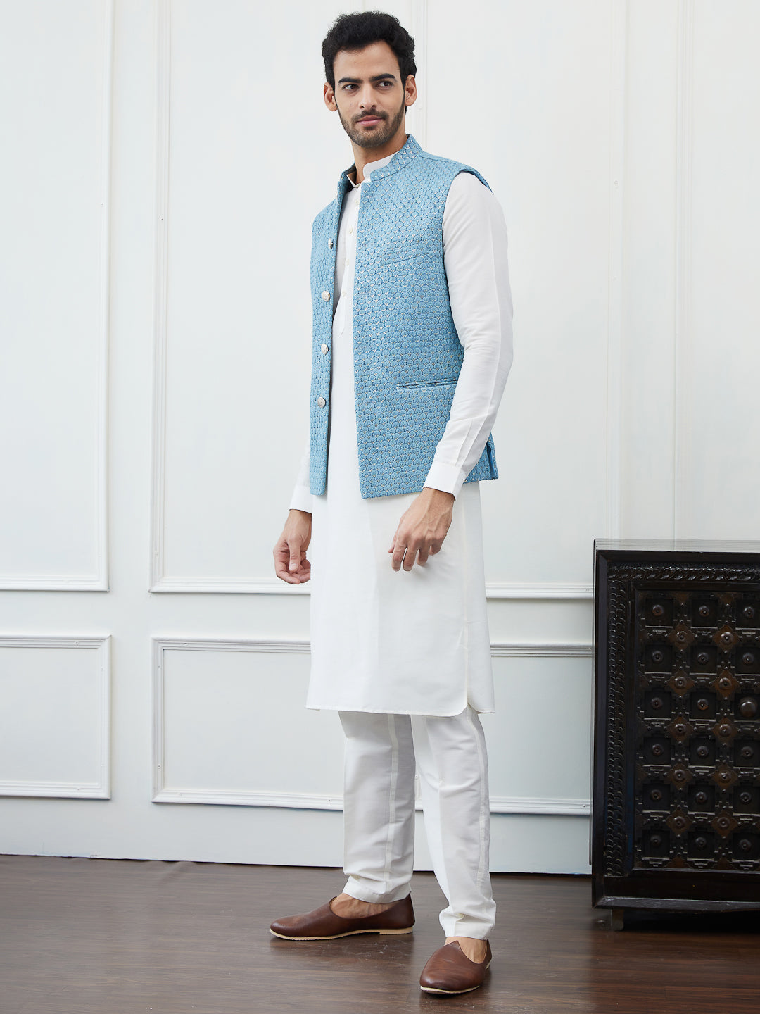 Embroidered Nehru Jacket