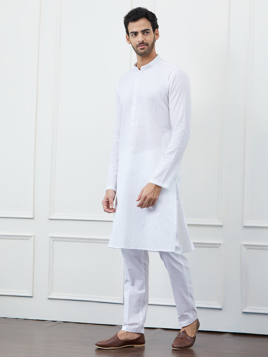 Thread Work Pure Cotton Kurta