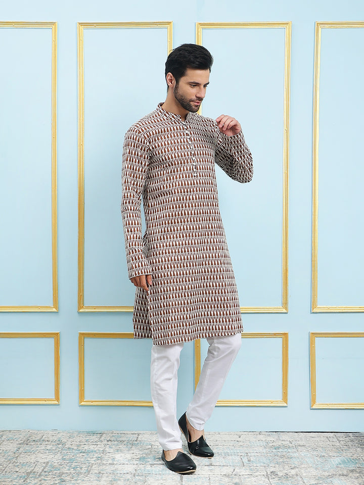 Printed Pure Cotton Straight Kurta