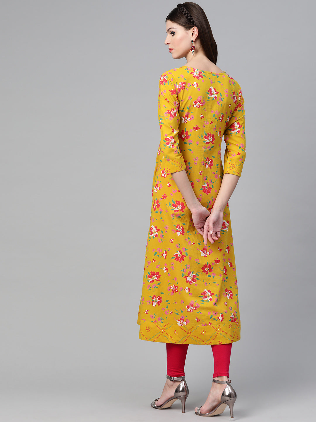 Floral Printed Anarkali