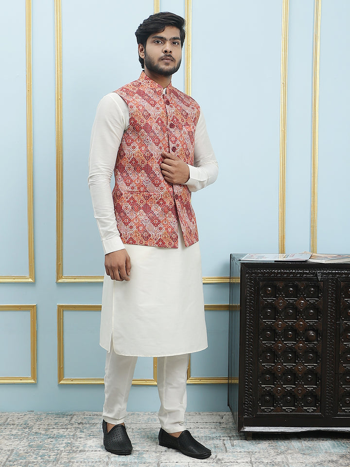 Printed Nehru Jacket