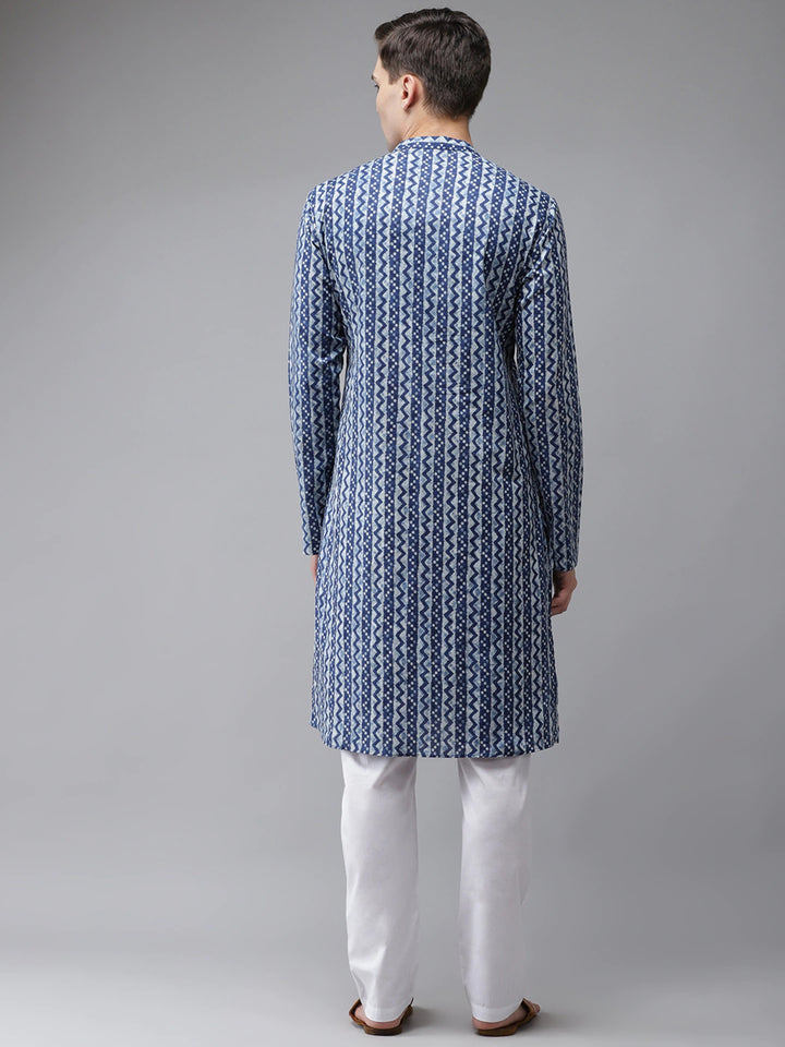 Pure Cotton Printed Regular kurta with trouser