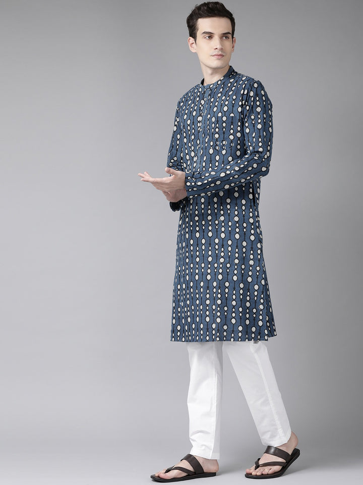 Printed Straight kurta with pyjama