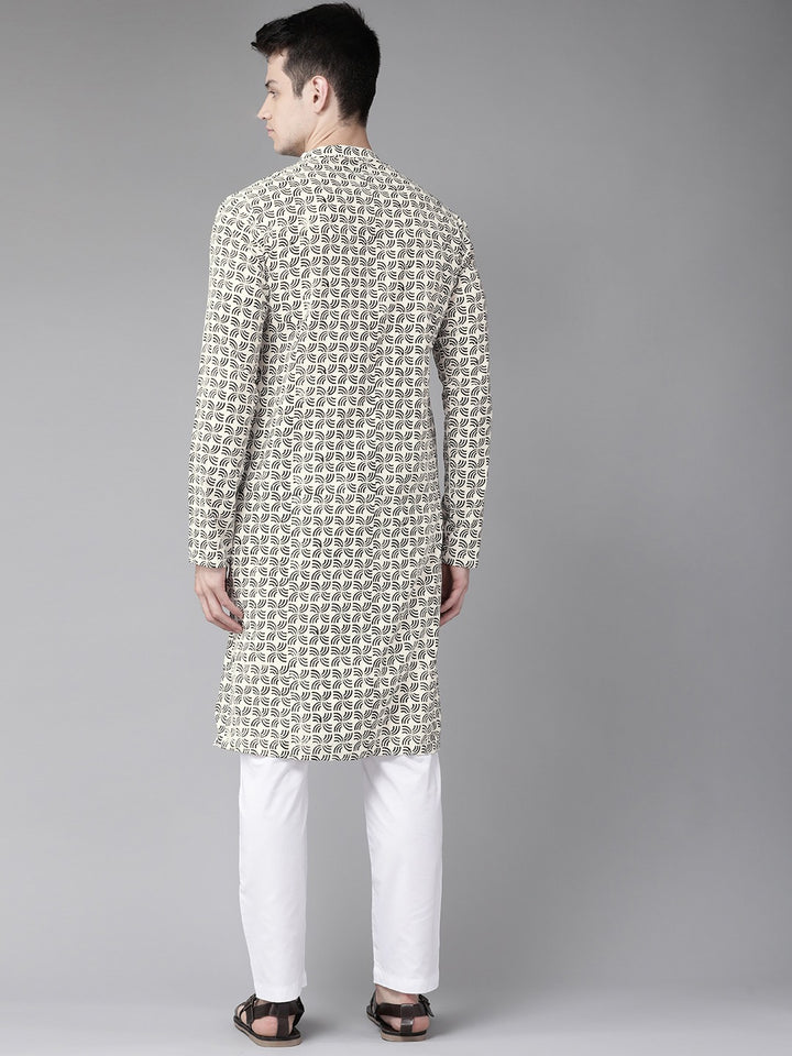 Handcrafted Block Printed Sustainable Straight Kurta with Pyjama