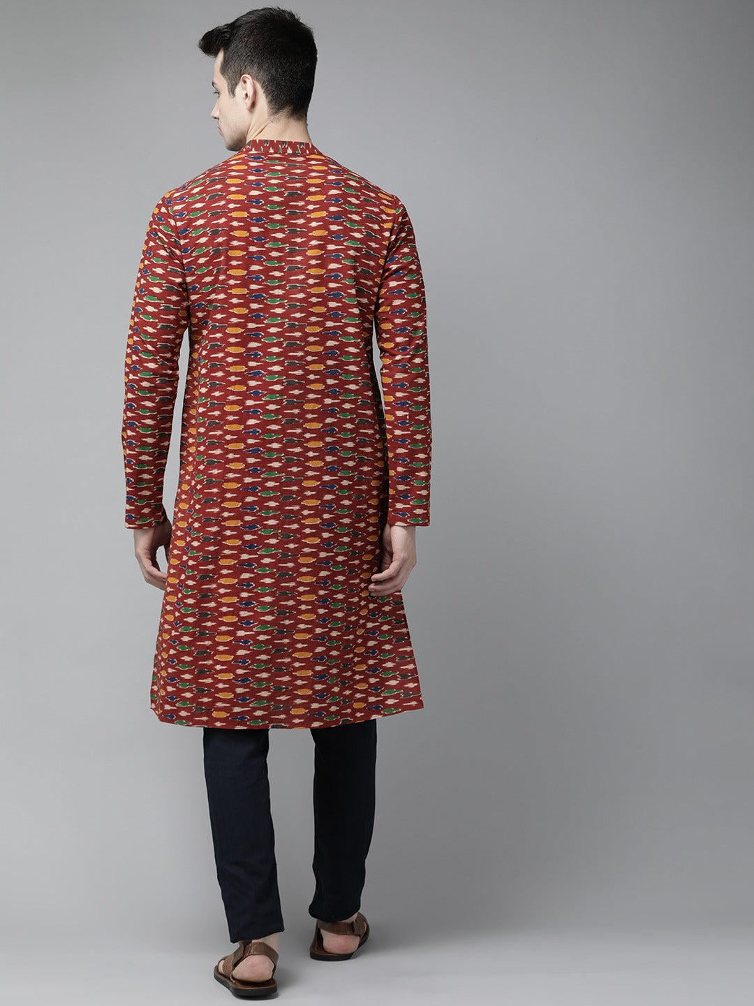 Handcrafted Block printed Kalamkari straight Sustainable kurta