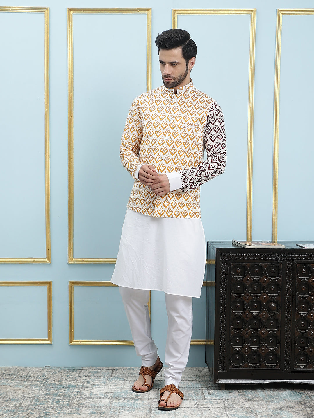 Printed Nehru Jacket