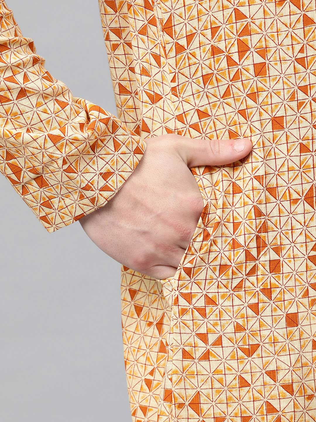 Printed Straight Kurta with Pyjama