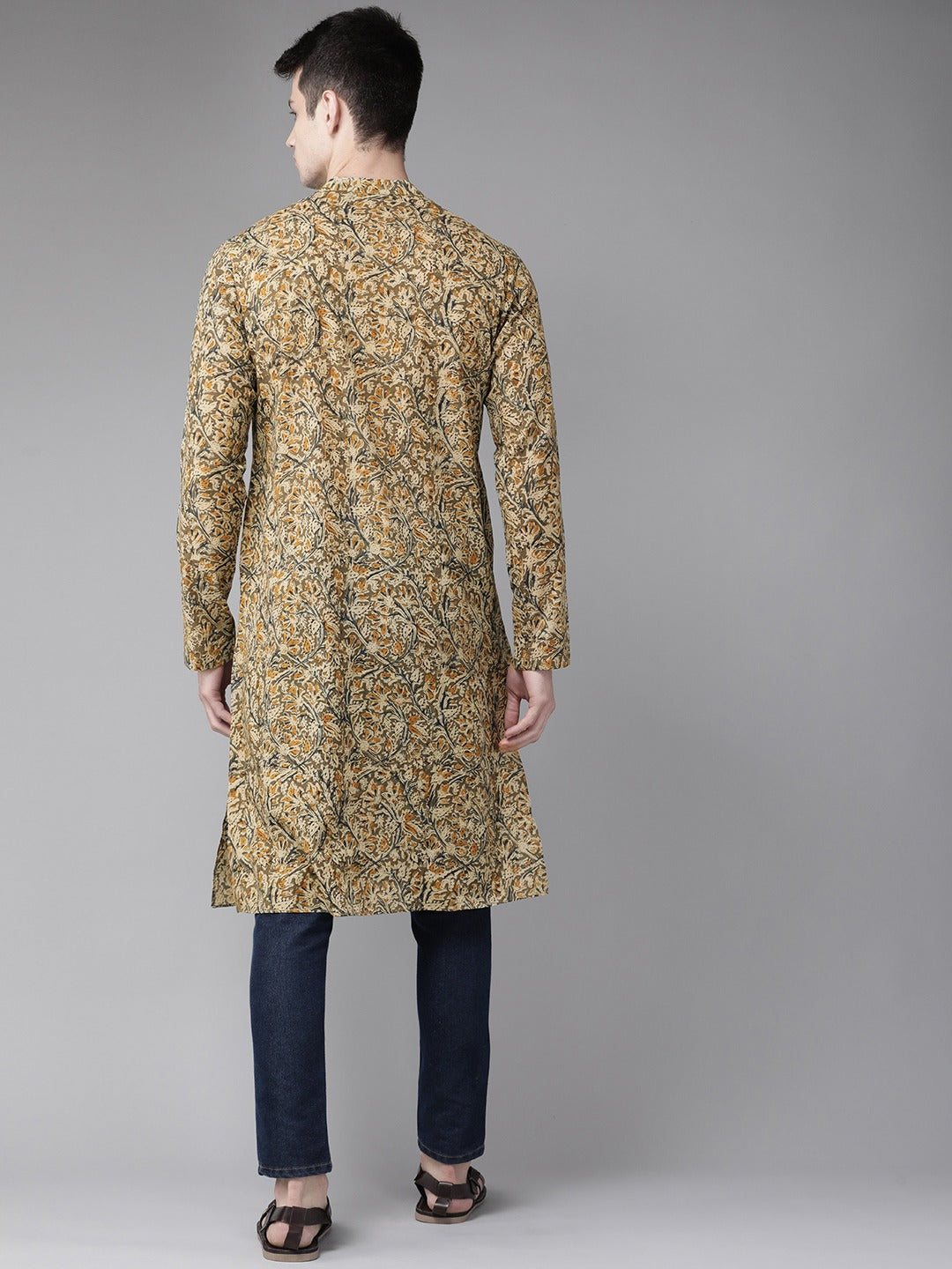 Handcrafted Block printed Kalamkari straight Sustainable kurta