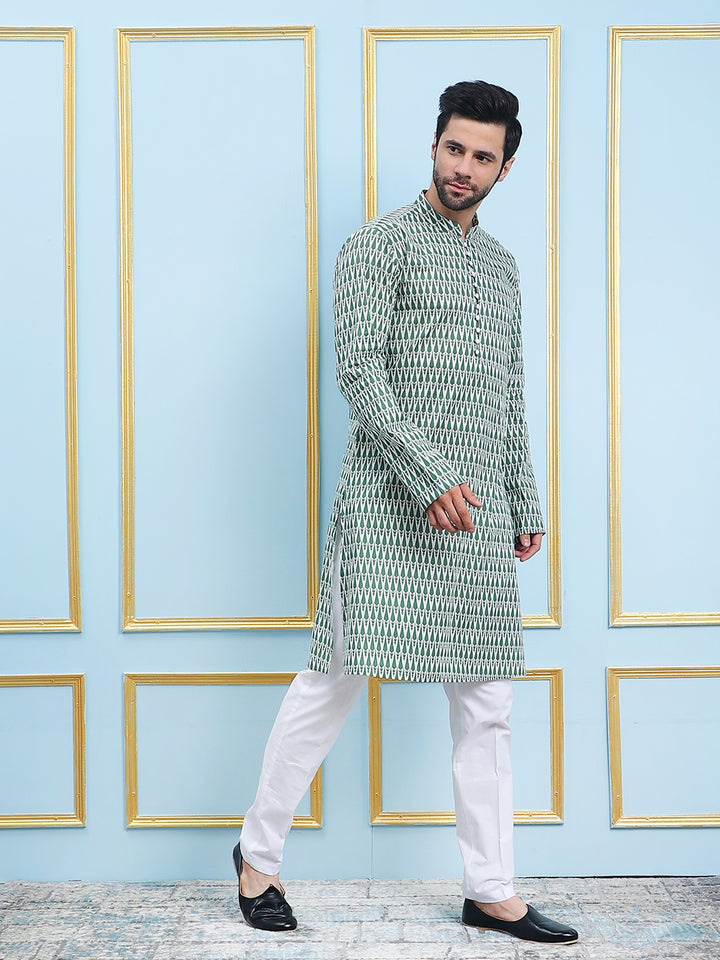 Printed Pure Cotton Straight Kurta