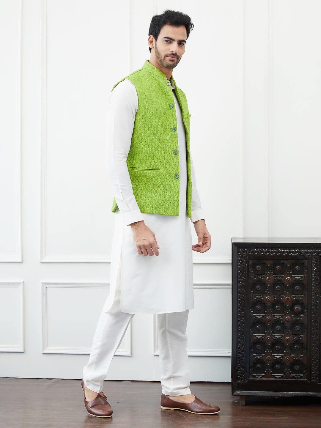 Embroidered Nehru Jacket