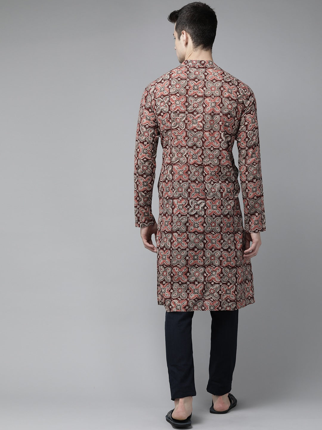 Handcrafted Block printed Kalamkari straight Sustainable kurta