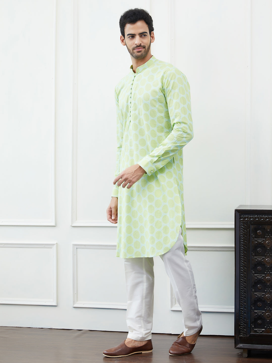 Embroidered Pure Cotton Straight Kurta