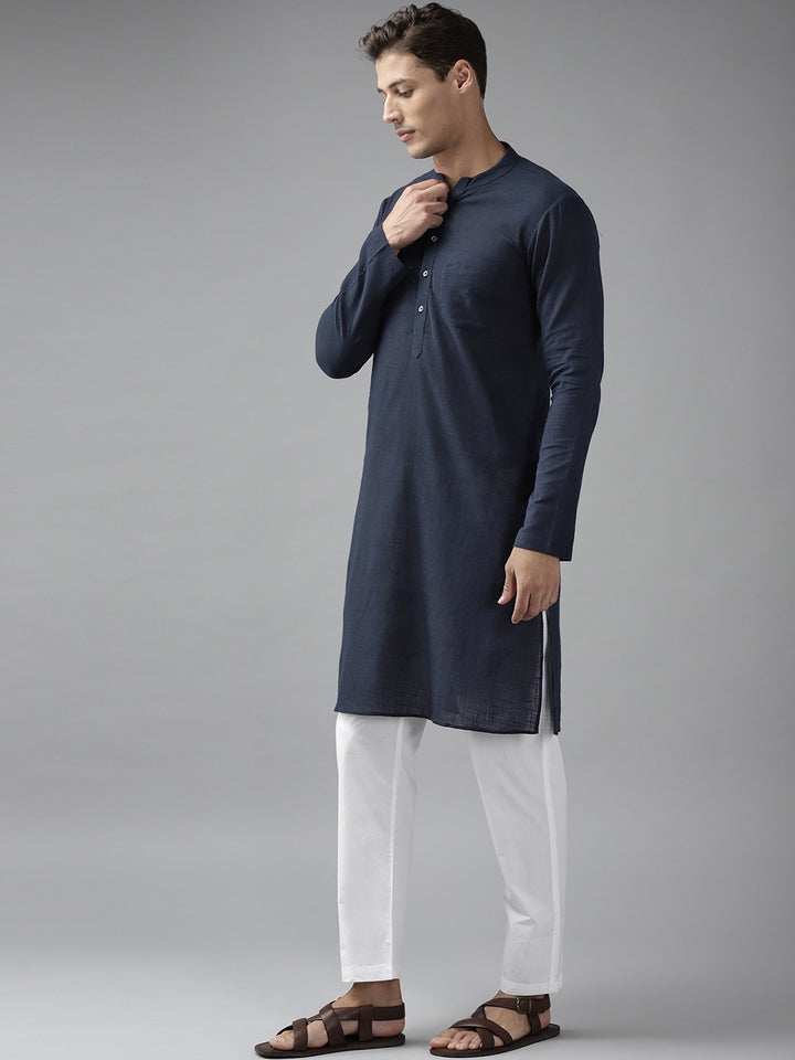 Cotton Slub Straight kurta with Pyjama