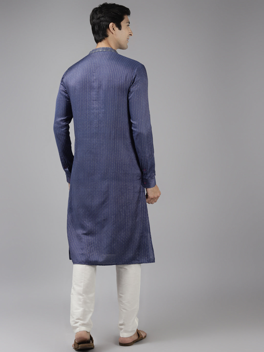 Silk Woven Straight kurta with Pyjama