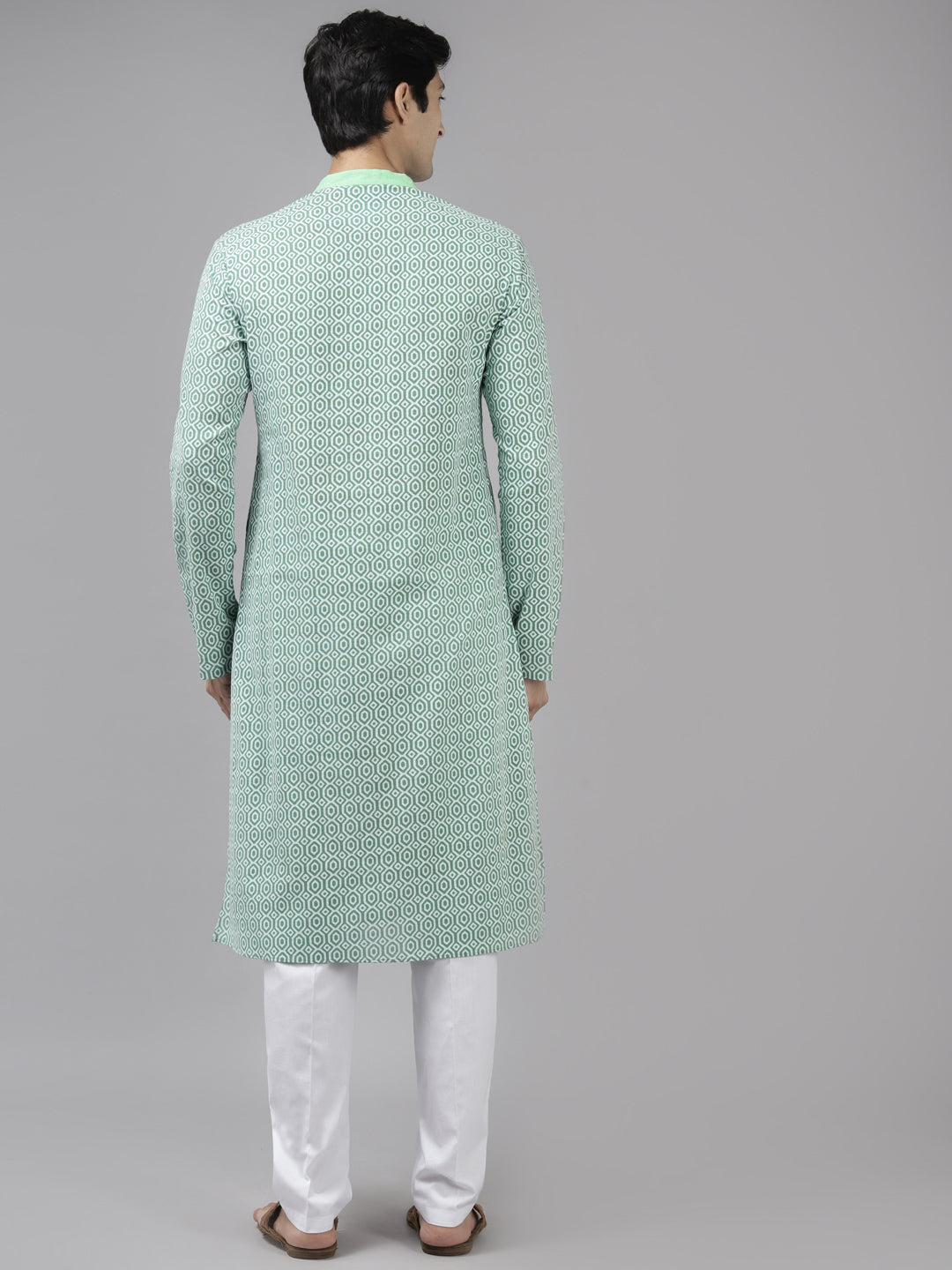 Printed Pure Cotton Straight kurta with Pyjama