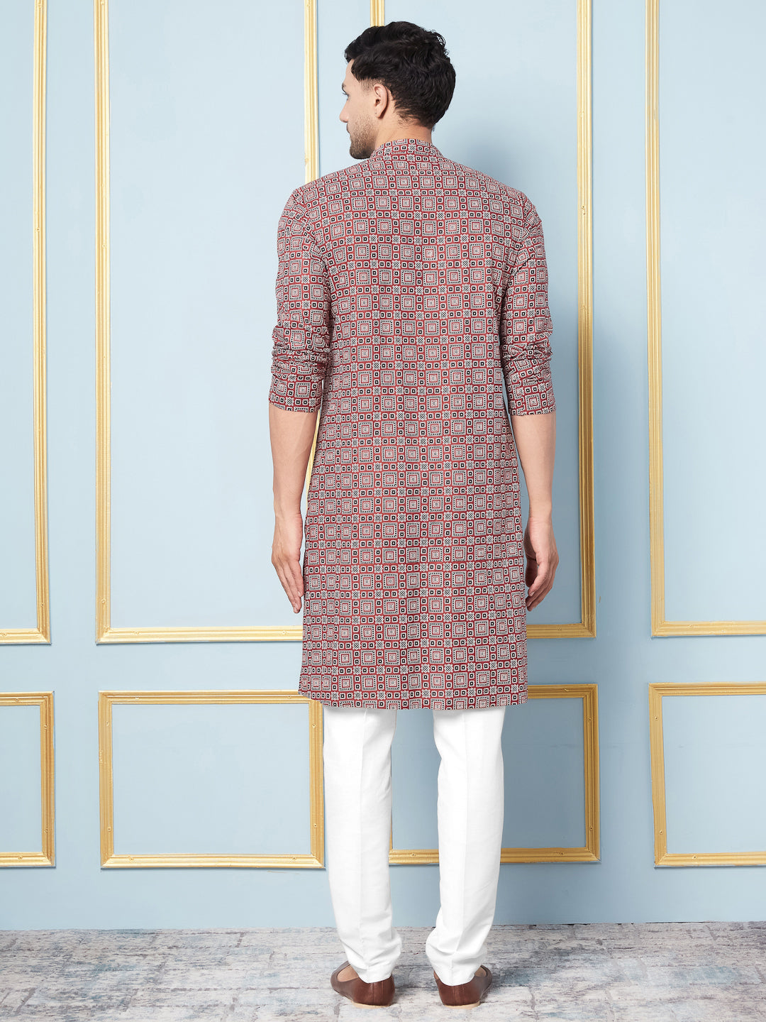 Ajrakh Printed Cotton Kurta