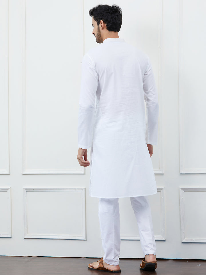 Sequin and Thread Work Pure Cotton Kurta