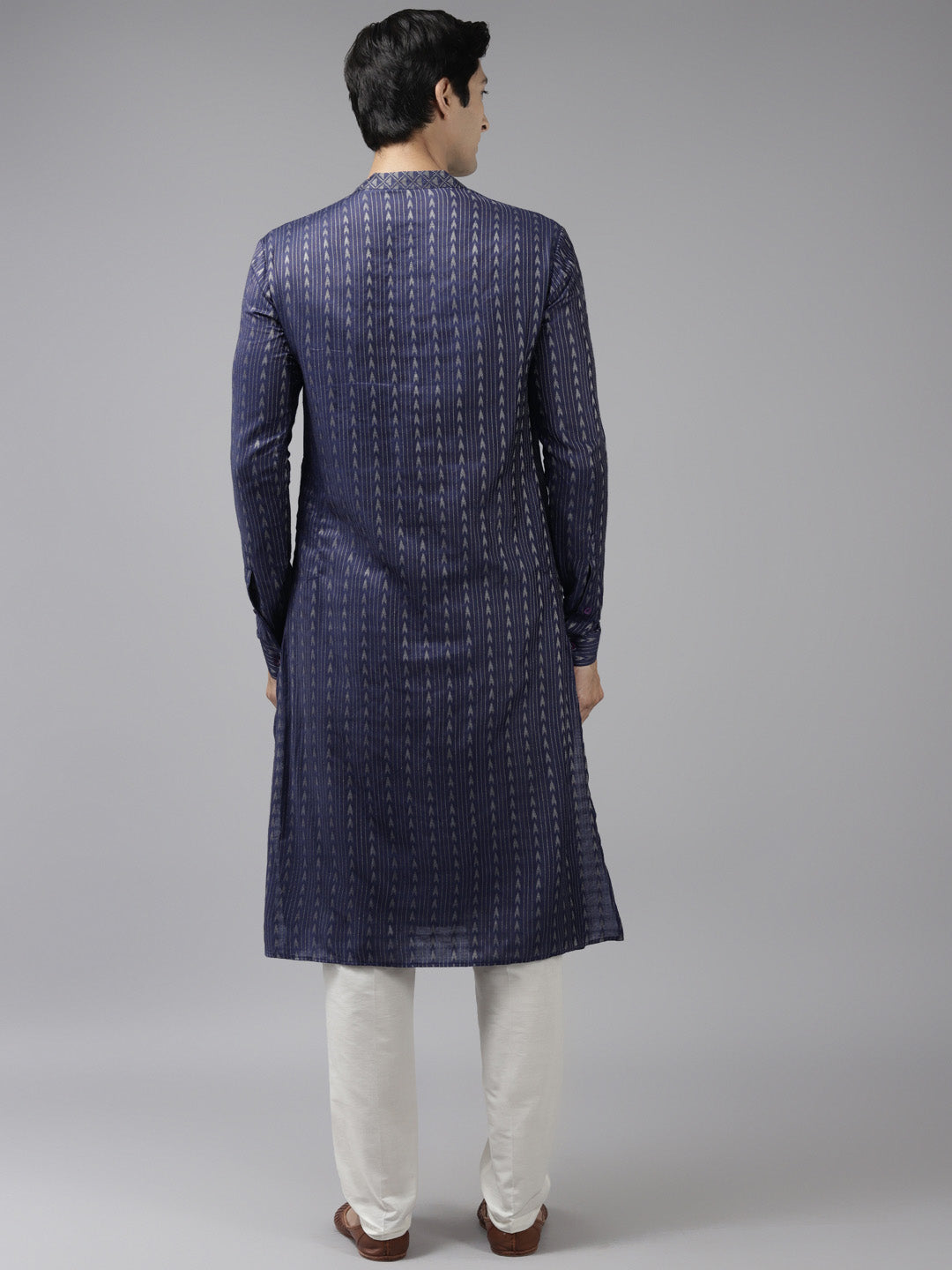 Silk Woven Straight Kurta