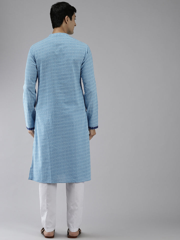 Printed Straight kurta with Pyjama