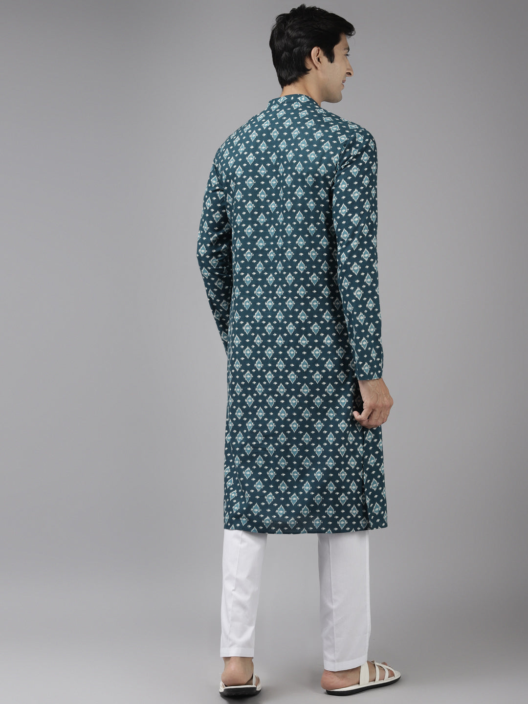 Printed Pure Cotton Straight kurta with Pyjama