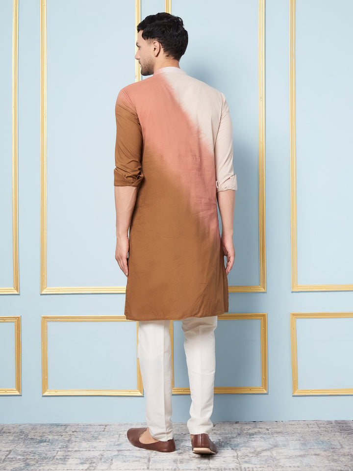 Ombre Dyed Pure Cotton Kurta