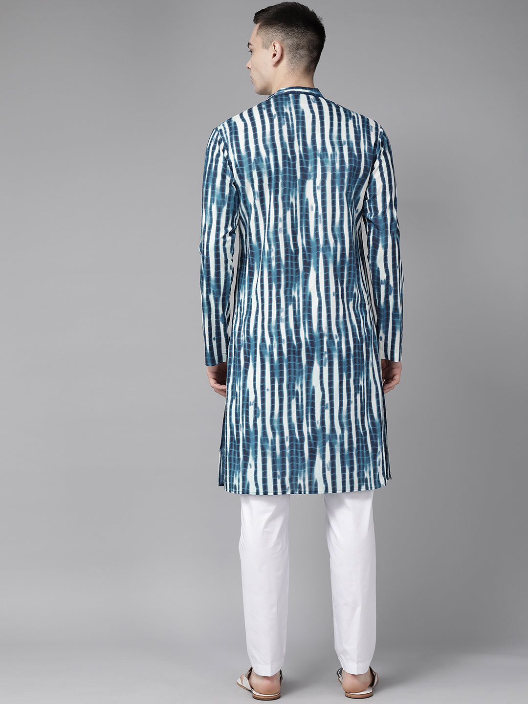 Straight Tie and Dye kurta with Pyjama