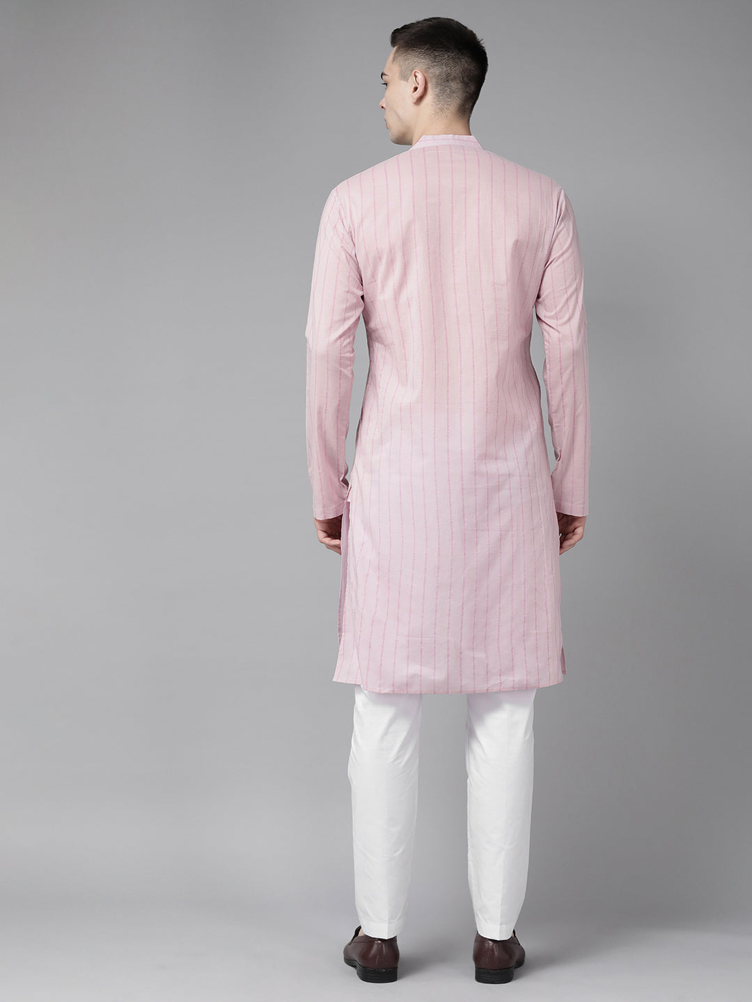 Stripe Printed Straight kurta with Pyjama