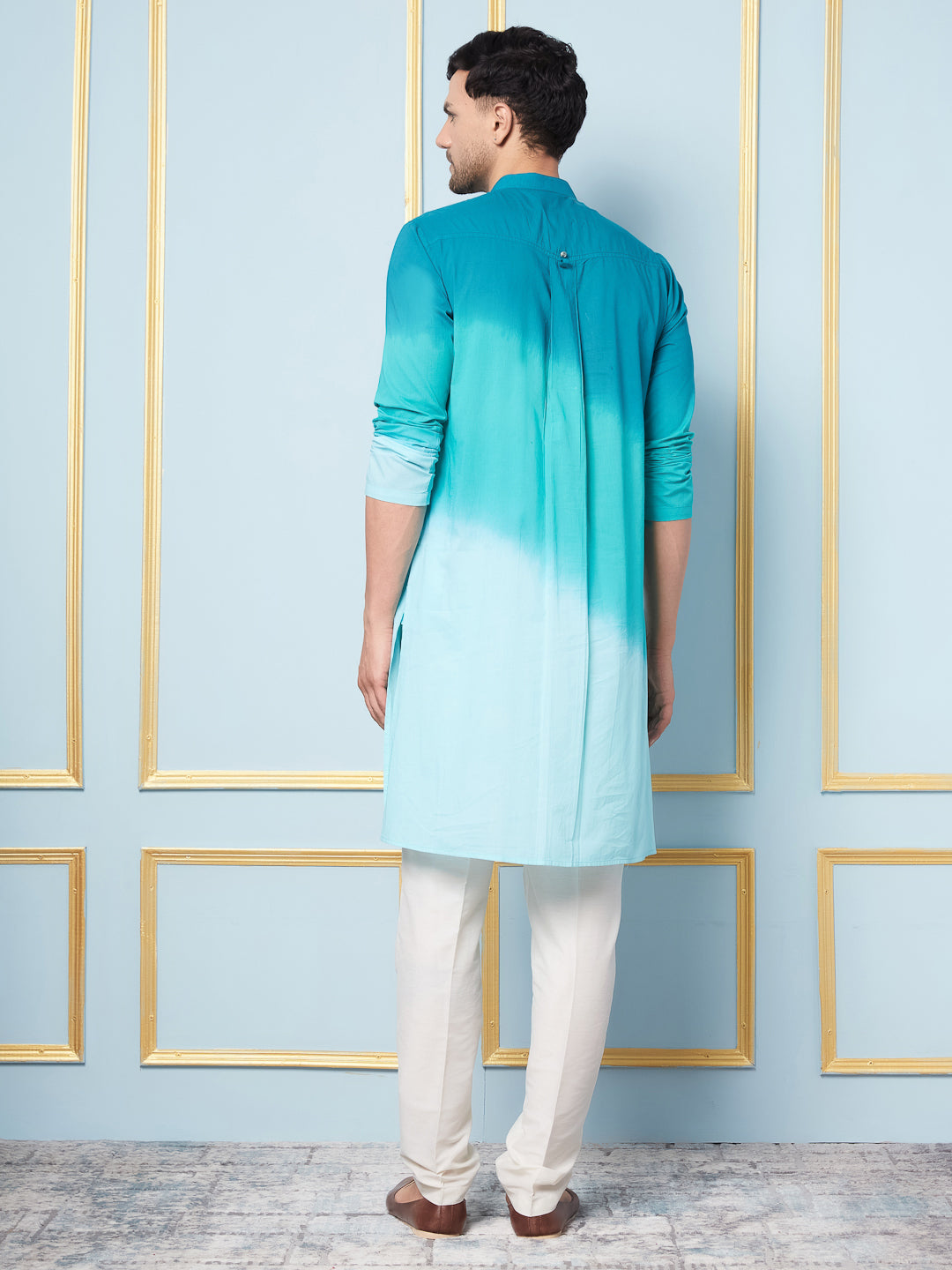 Ombre Dyed Pure Cotton Kurta