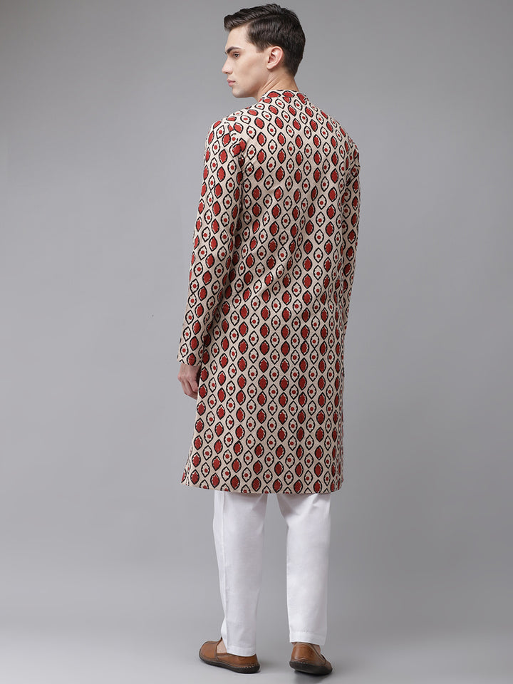 Handcrafted Block Printed Sustainable Straight Kurta with Pyjama