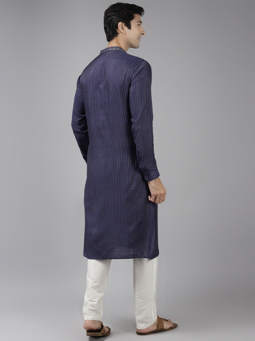 Silk Woven Straight kurta with Pyjama