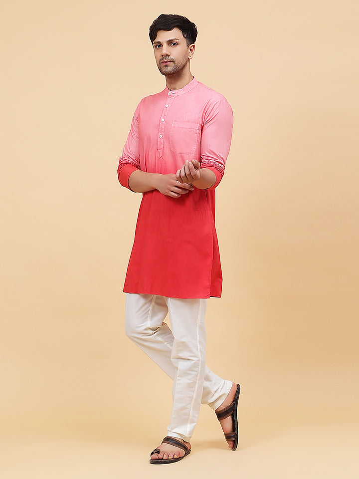 Ombre Dyed Pure Cotton Kurta