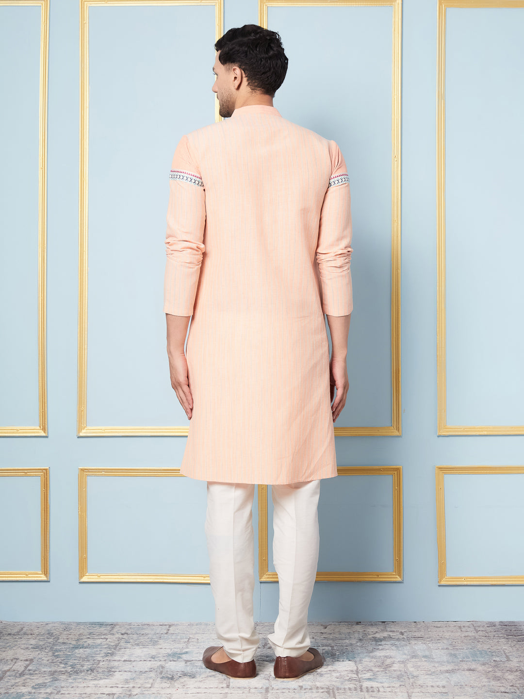 Woven Straight Cotton Kurta