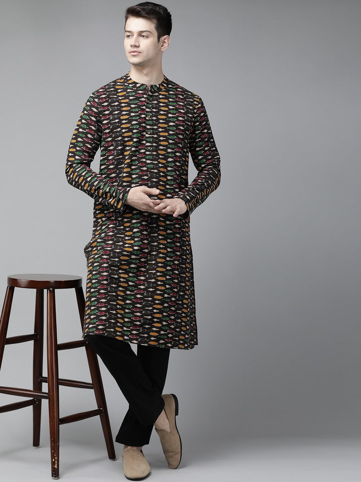 Handcrafted Block printed Kalamkari straight Sustainable kurta