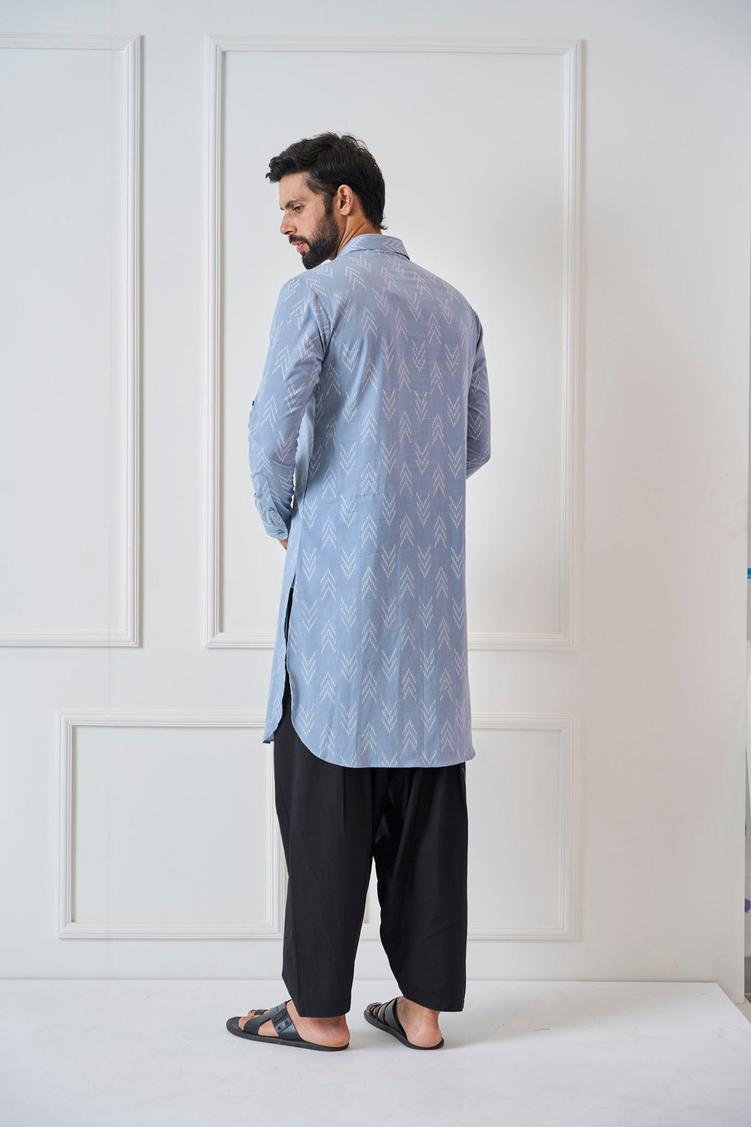 Pure Cotton Printed Pathani Kurta