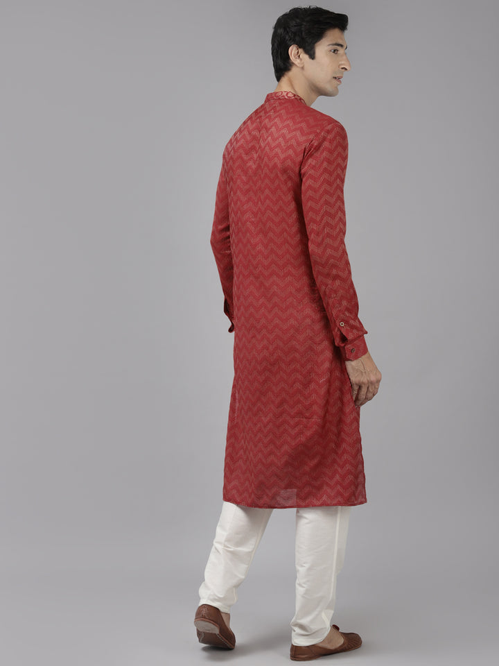 Silk Woven Straight kurta with Pyjama