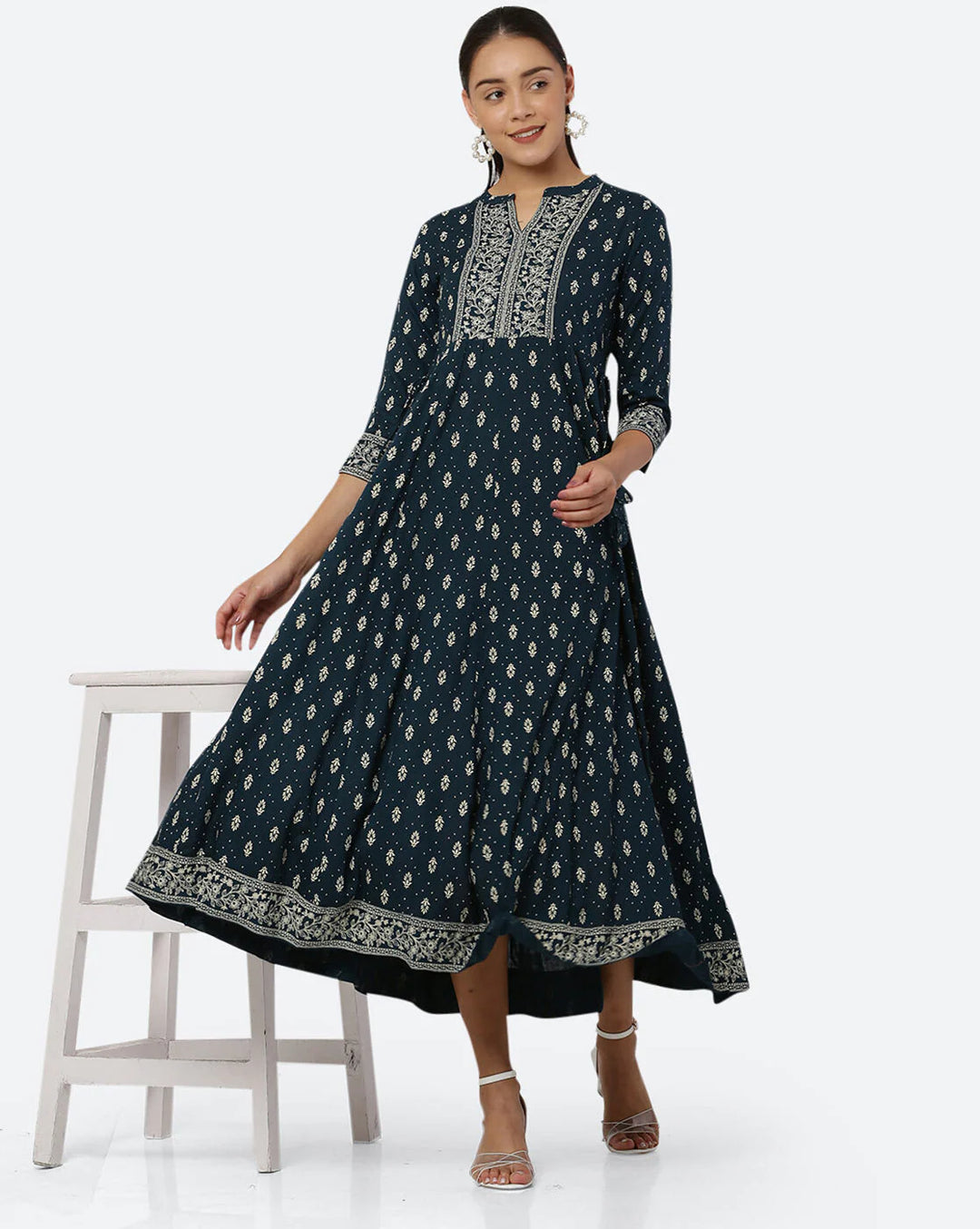 Printed Anarkali Kurta