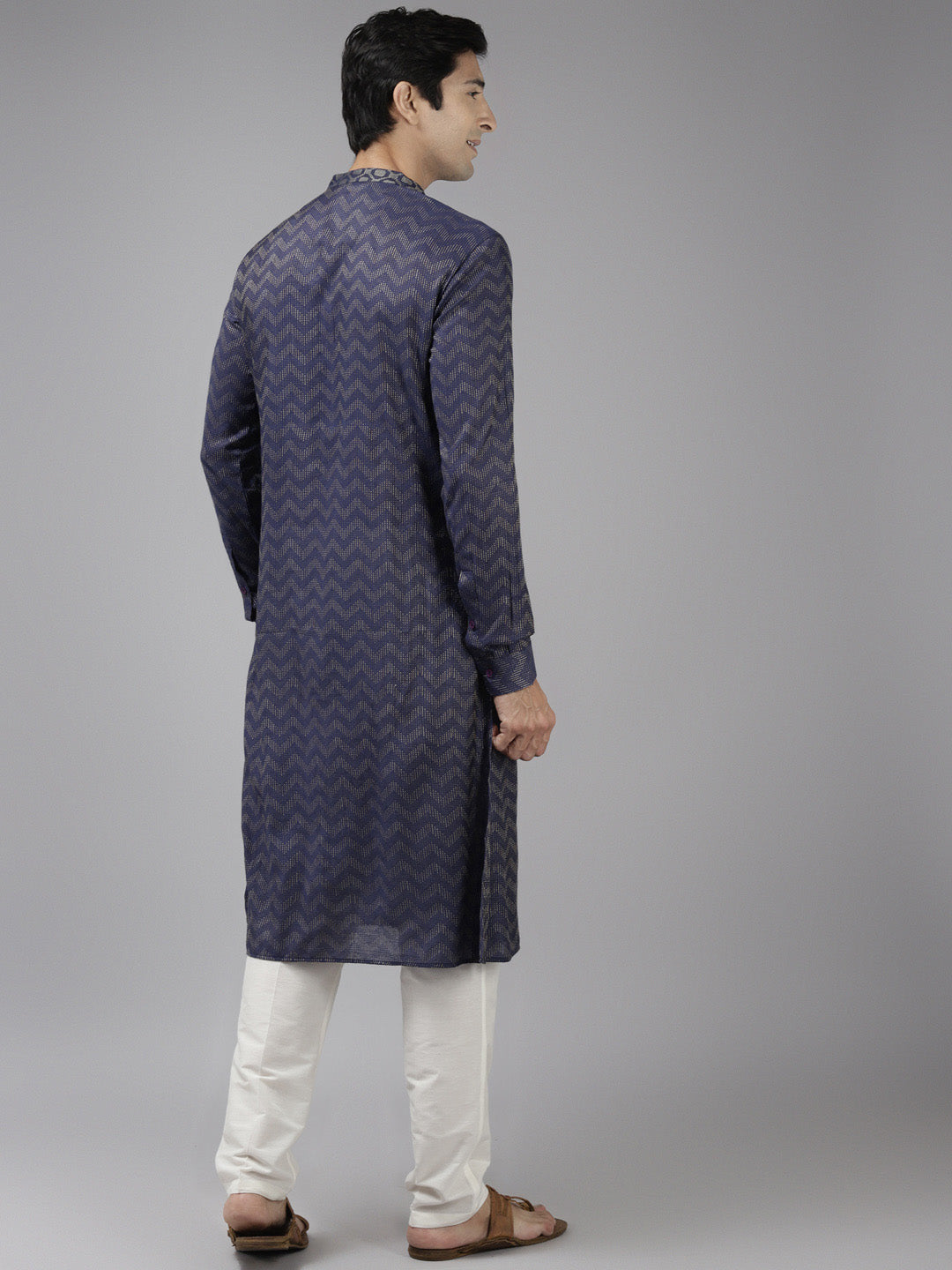 Silk Woven Straight Kurta