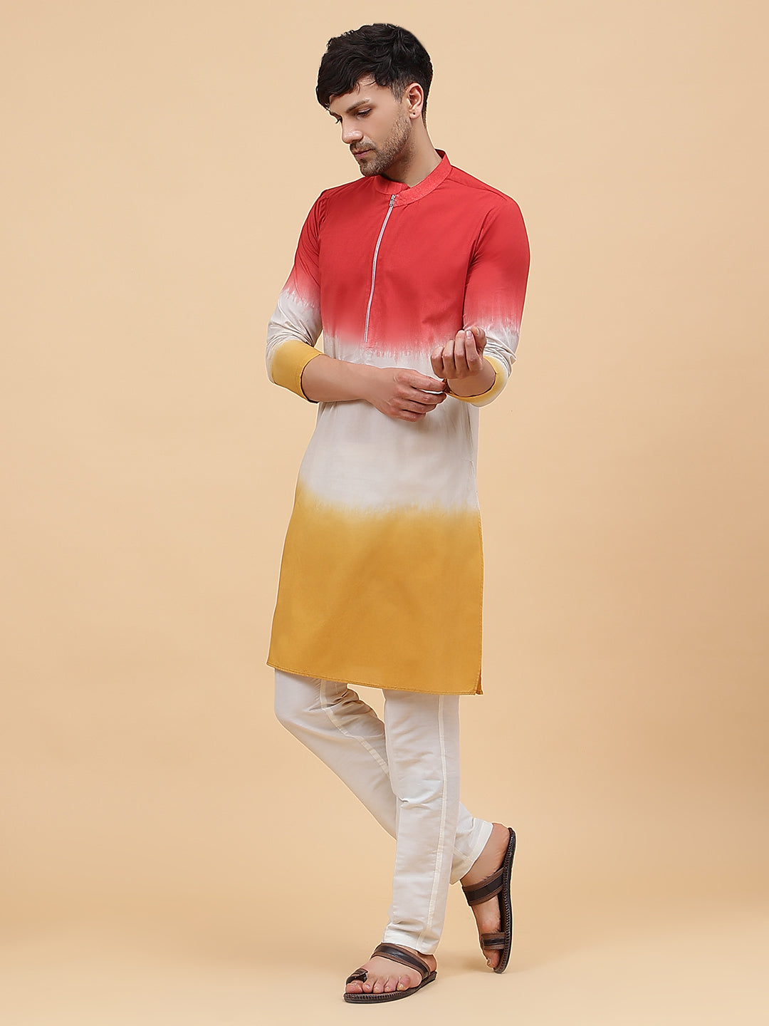 Ombre Dyed Pure Cotton Kurta