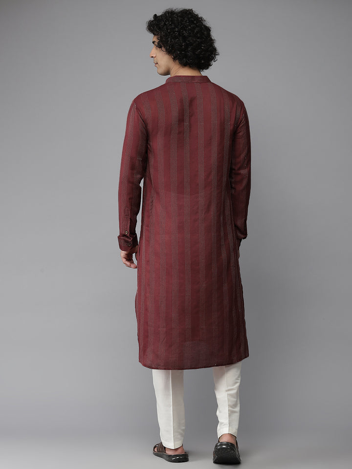 Silk Woven Straight Kurta