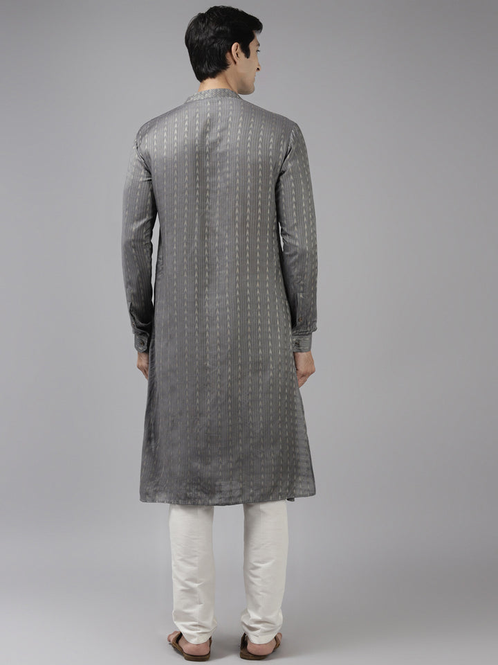 Silk Woven Straight kurta with Pyjama