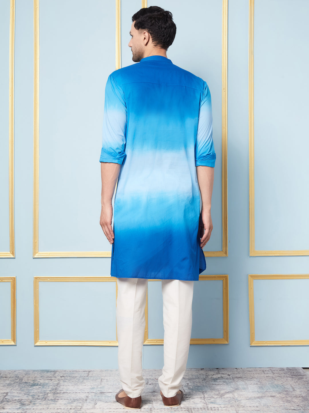 Ombre Dyed Pure Cotton Kurta