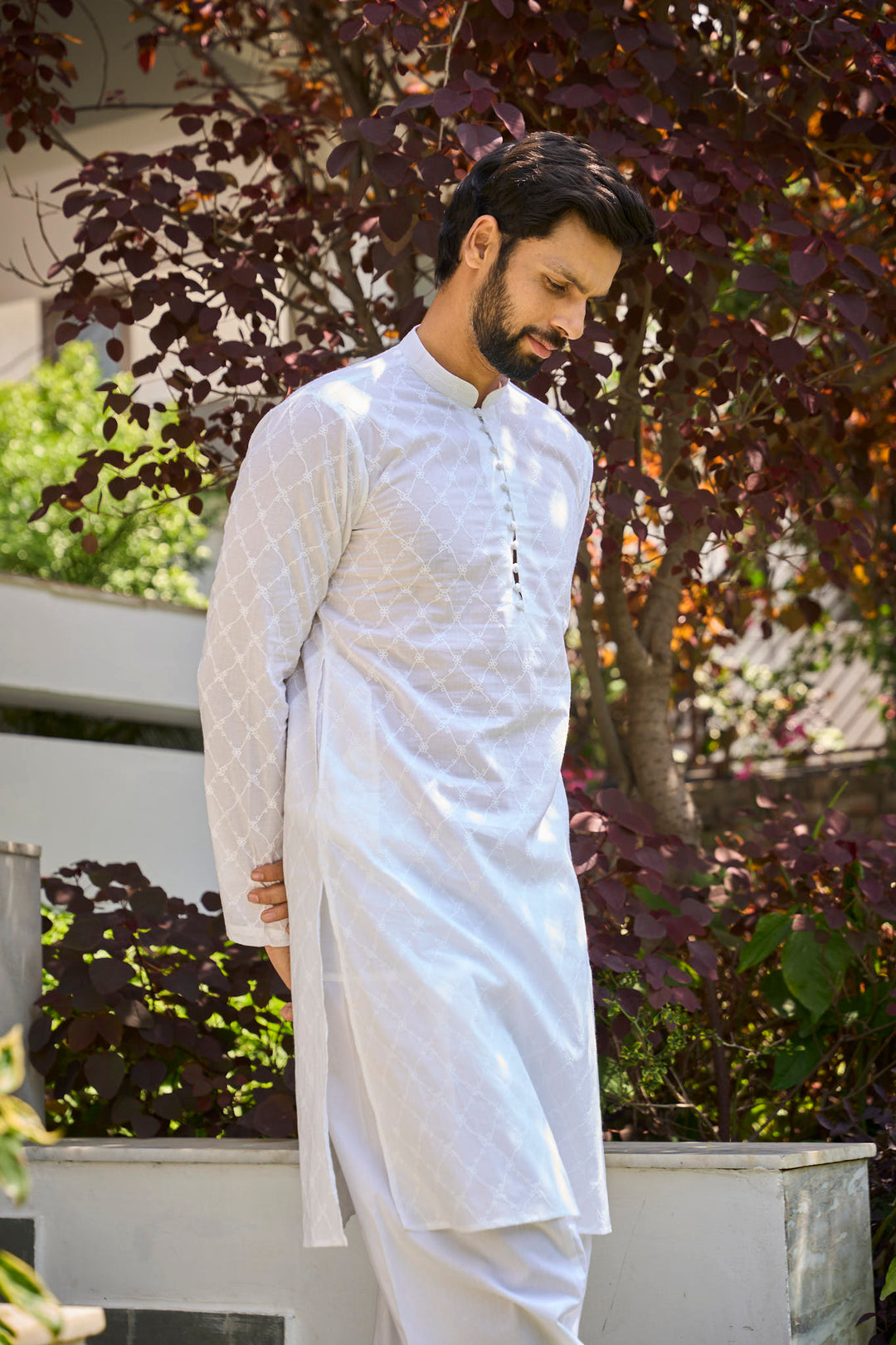 Pure Cotton Chikankari Embroidered Straight kurta