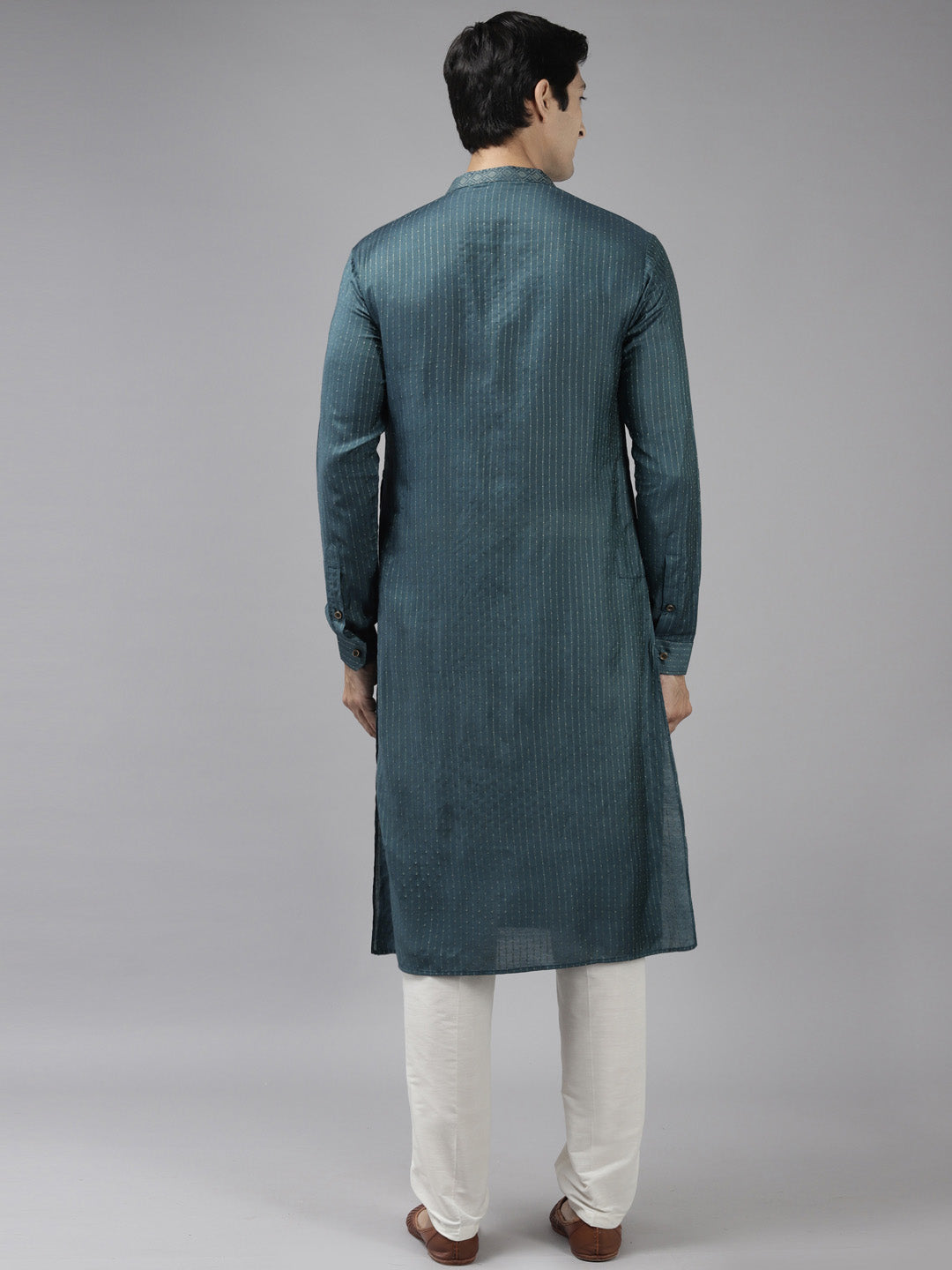 Silk Woven Straight Kurta