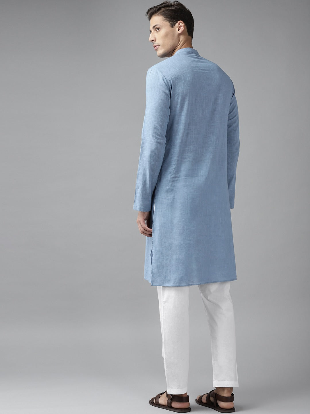 Cotton Slub Straight kurta with Pyjama