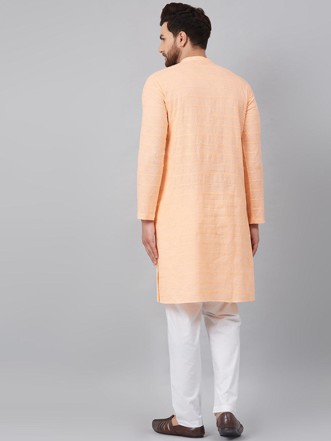 Chikankari Embroidered Straight kurta with Pyjama