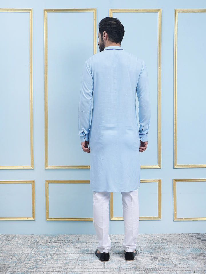 Solid Pure Cotton Straight Kurta