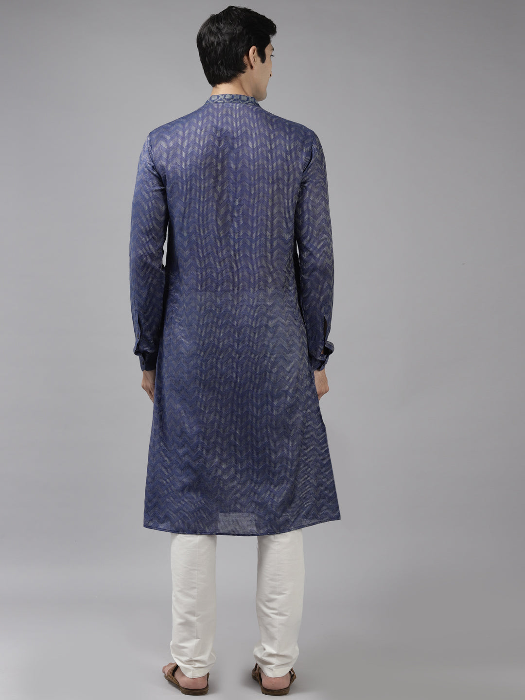 Silk Woven Straight kurta with Pyjama