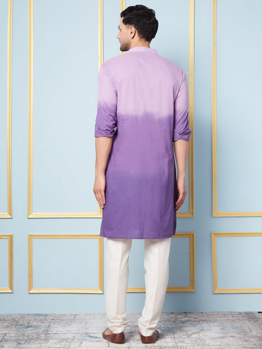 Ombre Dyed Pure Cotton Kurta